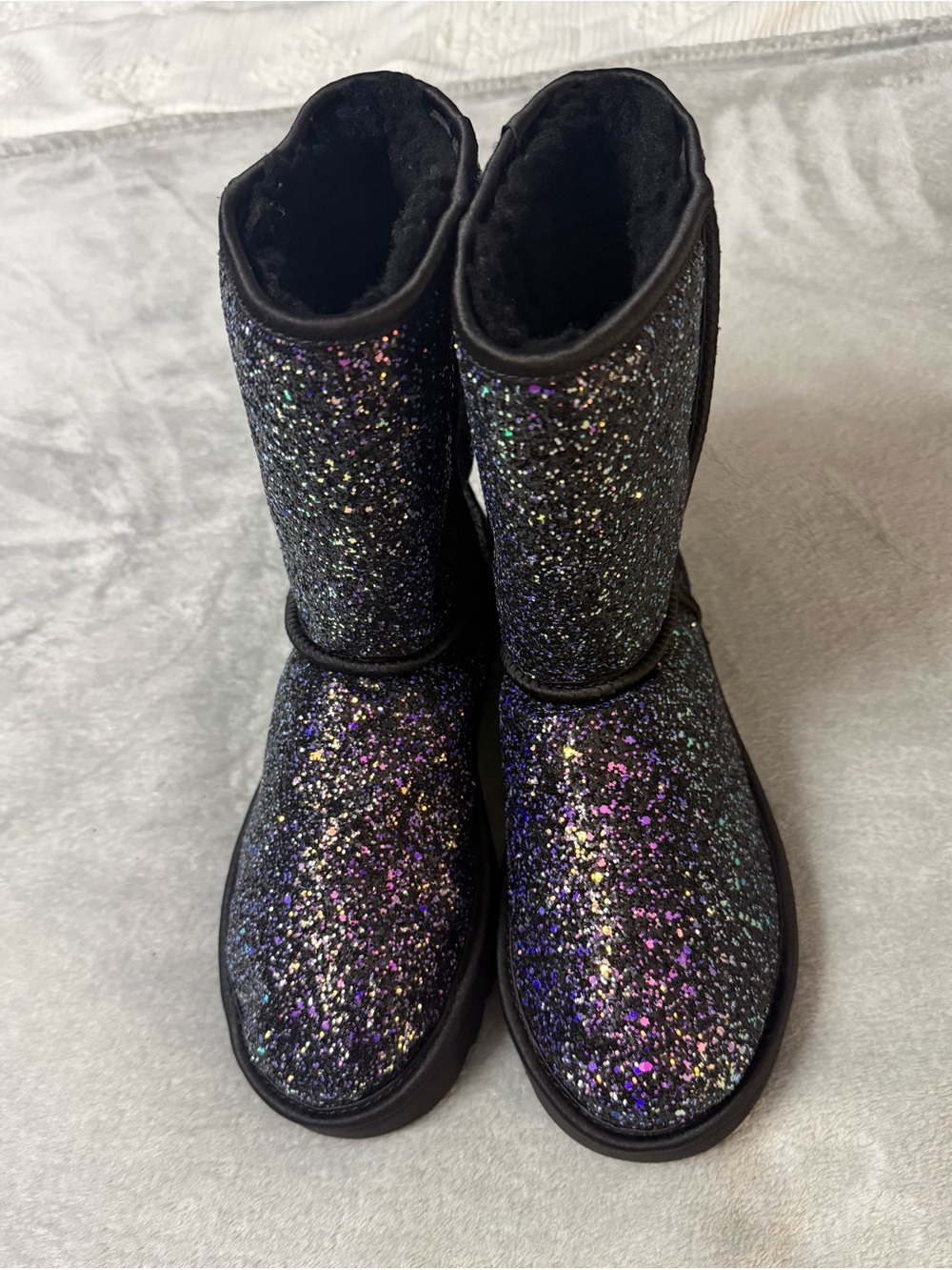 Black UGGS Glitter Mid-Calf Women's Boots